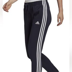 Women’s Adidas Navy track pants with White Accents